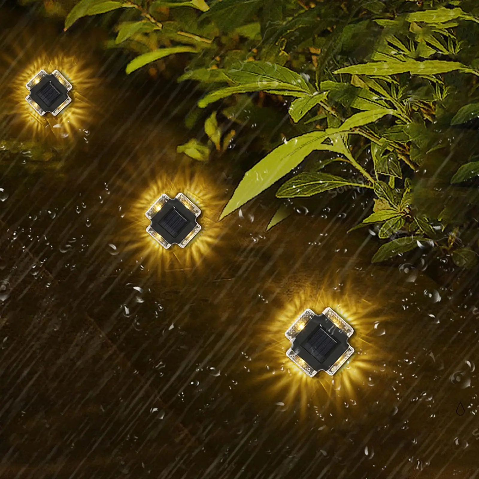 

Solar Deck Light Solar Wall Lamp Waterproof Fence Light Lighting Landscape Wall Sconce for Garden Backyard Courtyard Step