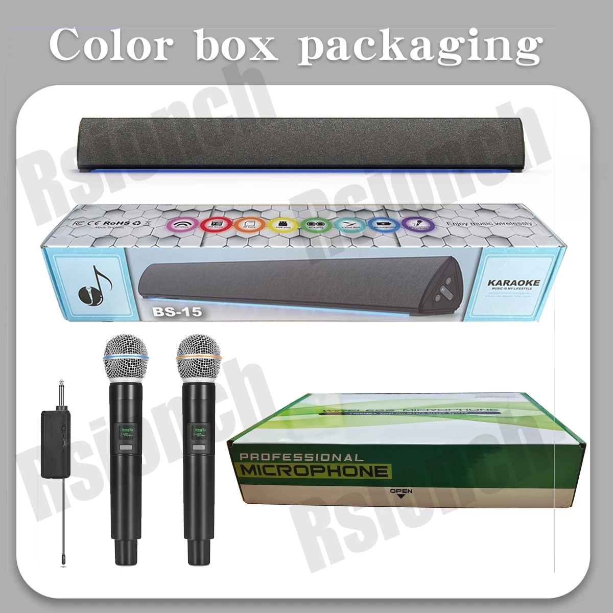 Звуковая панель для домашнего кинотеатра с микрофоном ТВ/телефона караоке