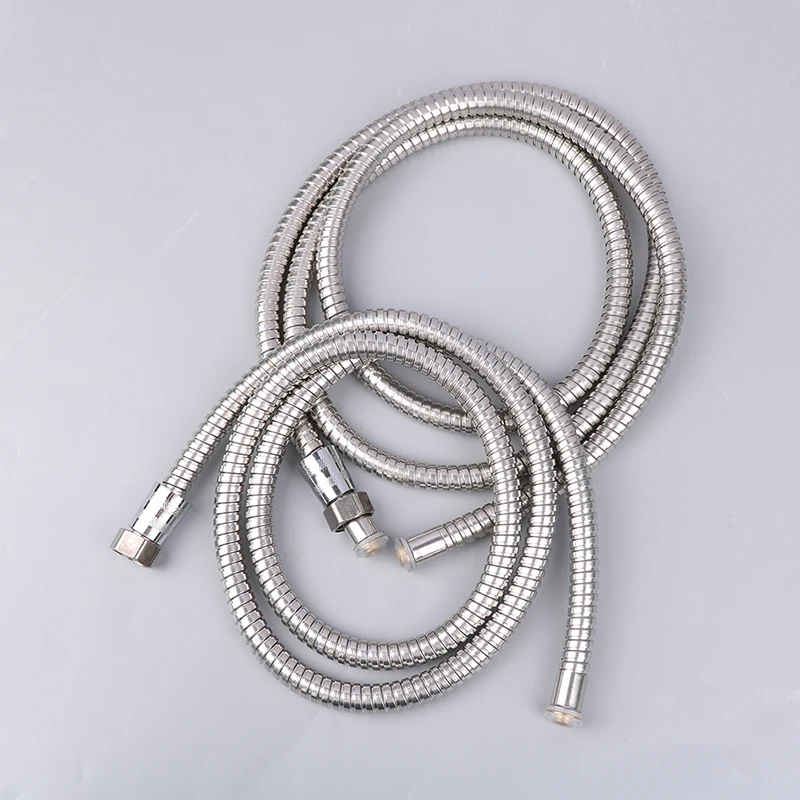 

Stainless Steel Flexible Shower Hose Tube 1.5/2M Long For Home Bathroom Shower Water Hose Extension Plumbing Pipe Pulling