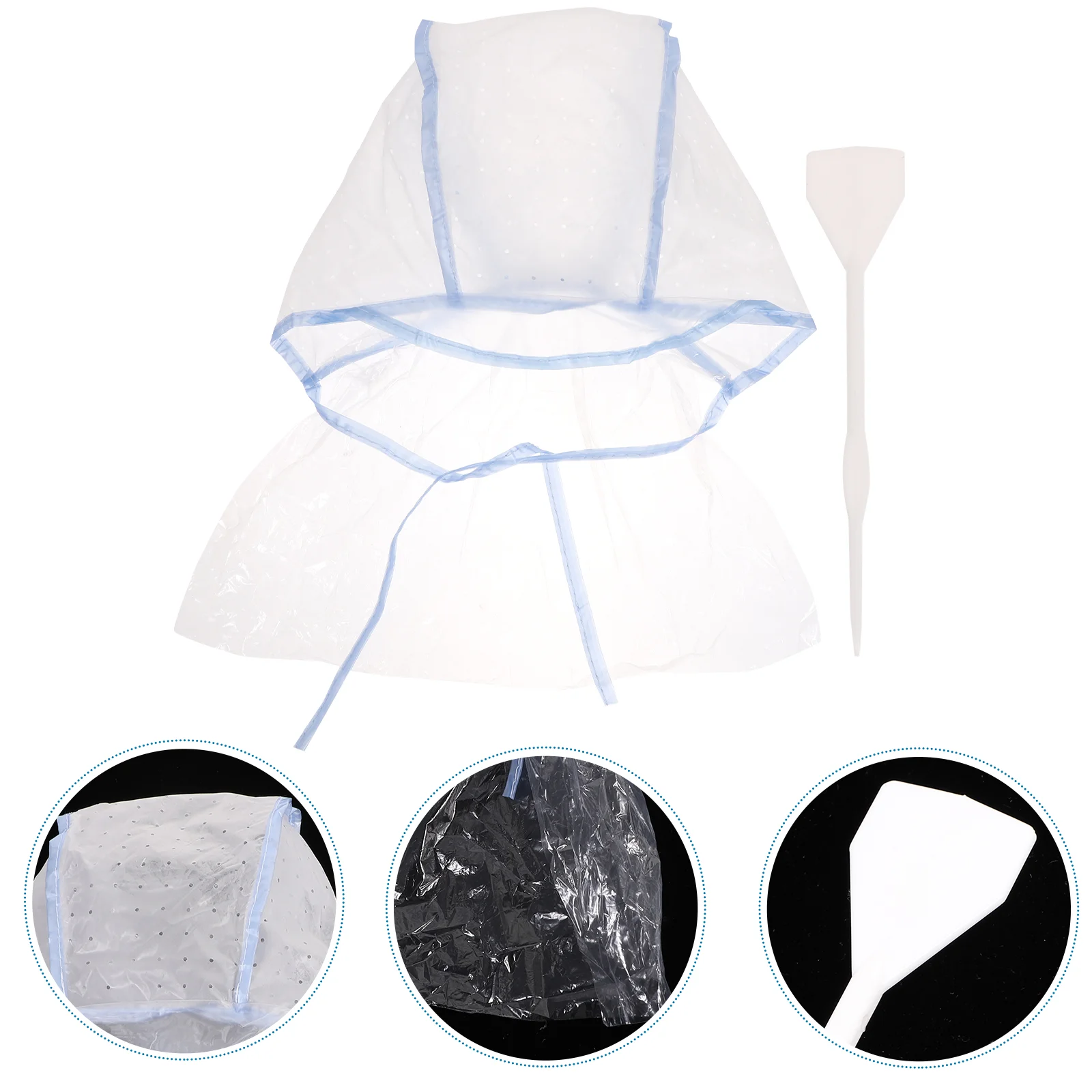 

Hair Cap Highlighting Coloring Highlight Kit Salon Frosting Dye Caps Highlights Color Hat Disposabletools Dyeing Staining Tool