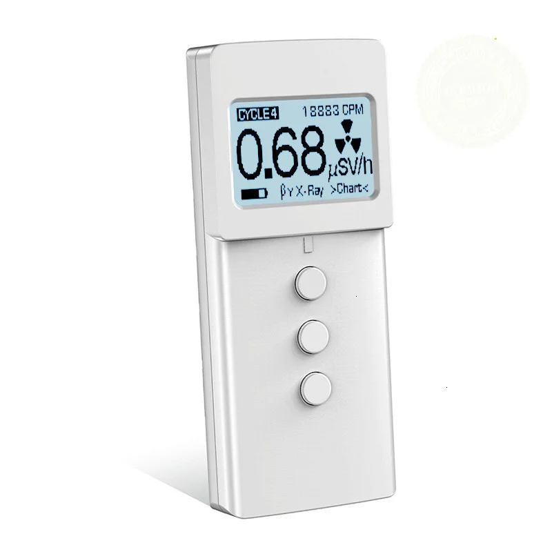 

KB6011 Geiger Counter Nuclear Radiation Detector Personal Dosimeter Marble Detectors Beta Gamma X-ray Tester