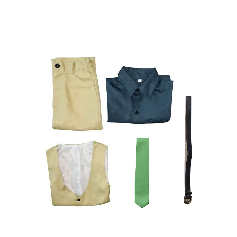 Аниме Kemono Jihen Косплей Kohachi Inugami костюмы рубашка брюки жилет наряды мужские ролевые