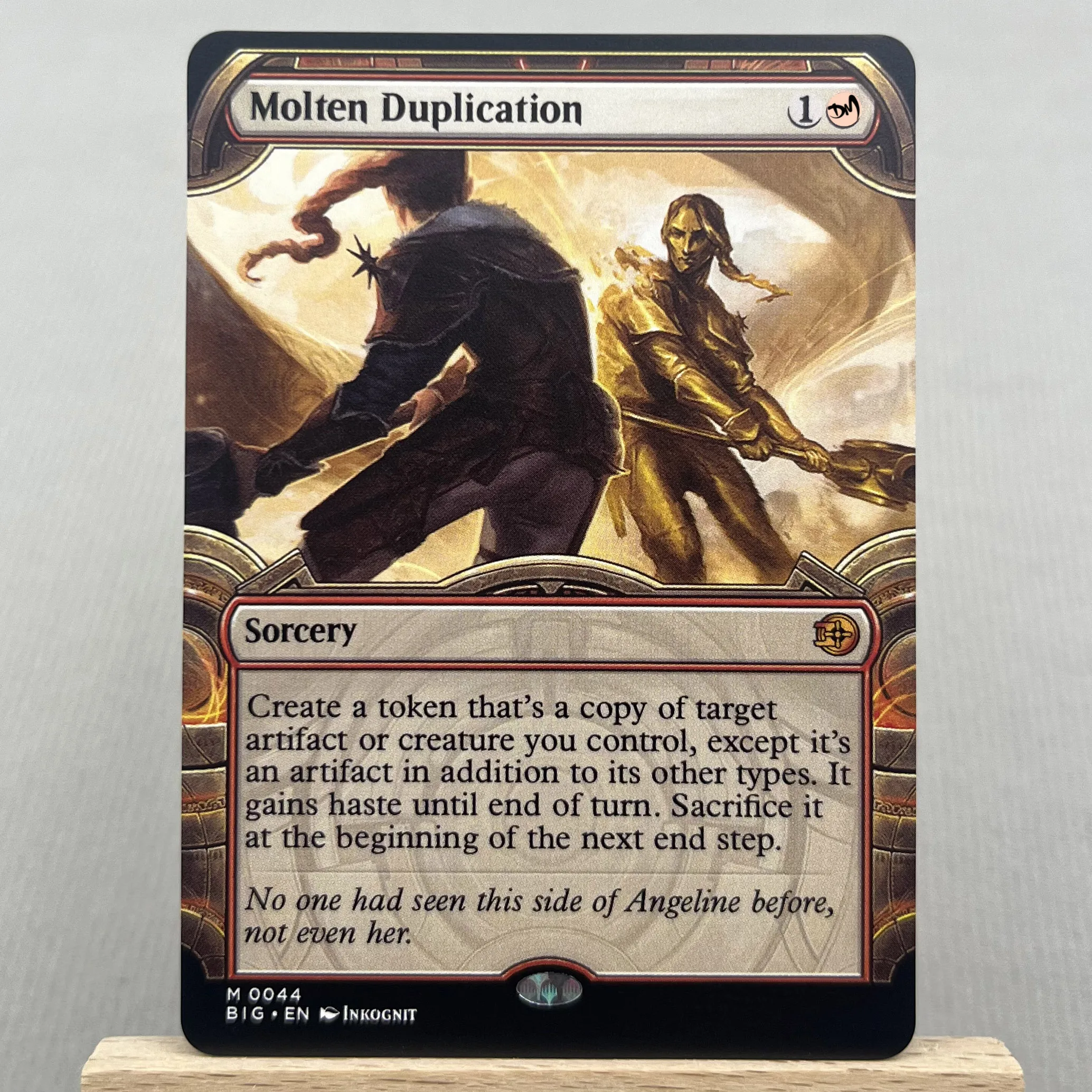 Фото BIG MH3 OTJ OTP HOLO7-I01 Карты Tcg Немецкий черный сердечник Волшебный тиранский меч богатства и силы Симуляторная сборка №4