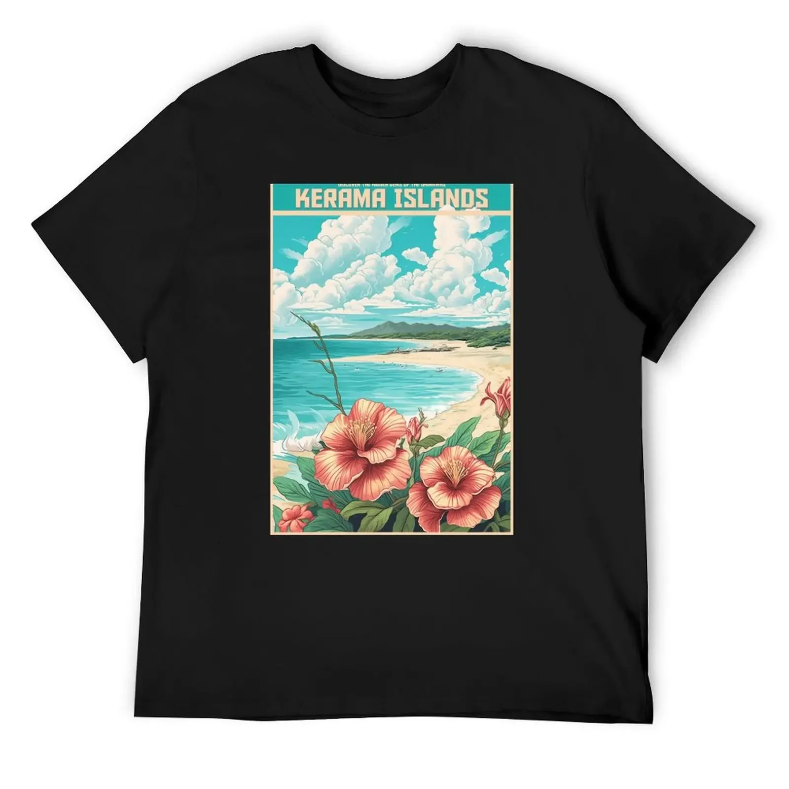 Футболка Острова Окины с изображением животных для мальчиков уличная одежда