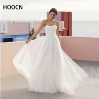 herburnl simple wedding dress tube top bright diamond solid color tulle open back elegant new bridal dress vestido de casamento