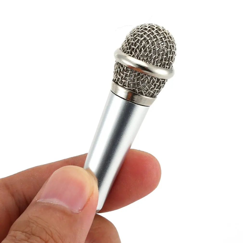 

Portable Wired Mini Microphone For Mobile Phone Laptop PC Desktop Voice Recording 3.5mm Stereo Studio Handheld Audio Microphone