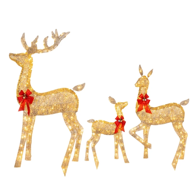 

Xmas Decoration Lighted Deer Family Outdoor Christmas Winter Decoration for Yard G2AB