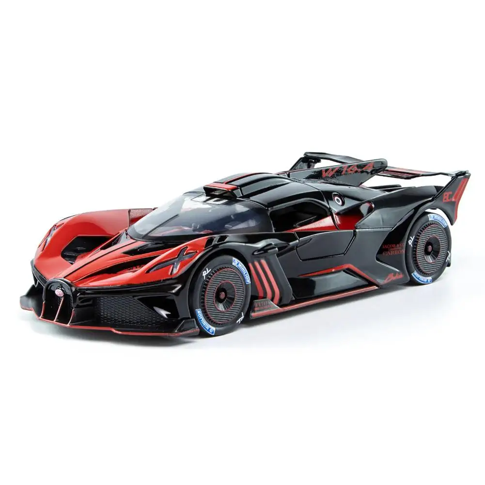 

Alloy Simulation 1:24 Sports Car Model Ornaments Exquisite Interior Exterior Decorations Sound Light Pull-back Car Children Toys