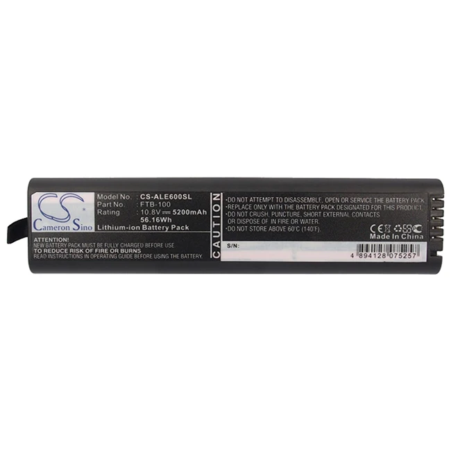 

Cameron Sino 5200mAh Battery For Bard Medsystems 9770066 NF2040HD24 Site Rite 5 Site Rite 6 Ultrasound System-Internal