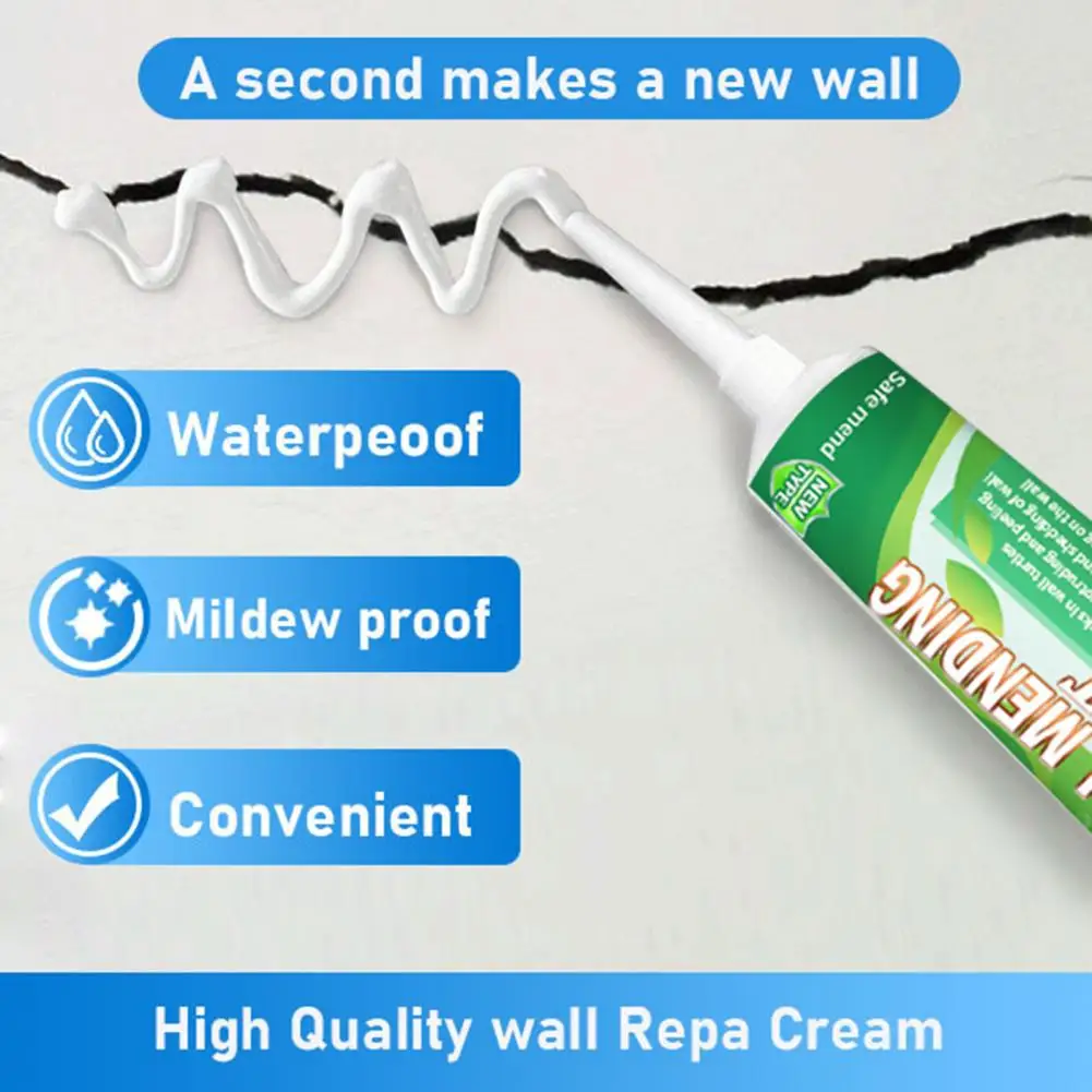 

Quick Wall Repair Professional Wall Mending Kit Quick Easy Restoration Agent for Safe Effective Wall Repair 100g for Children