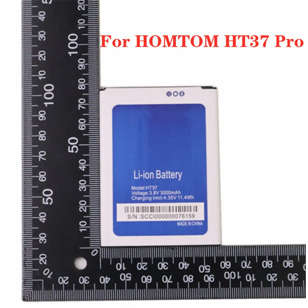 

100% New Original HT37 Battery 3000mAh For HOMTOM HT37 Pro Mobile Phone Battery