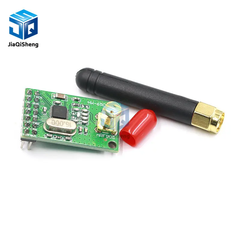 NRF905 Wireless Transceiver Module Wireless Transmitter Receiver Board NF905SE With Antenna FSK GMSK Low Power 433 868 915 MHz