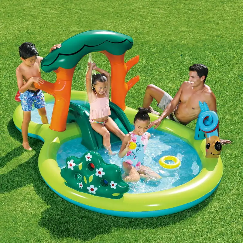 

Inflatable Backyard Play Center Pool Game Ages 2 & Up Unisex Beach toys Ring float Pool toy Piscina para niños Swimming acces