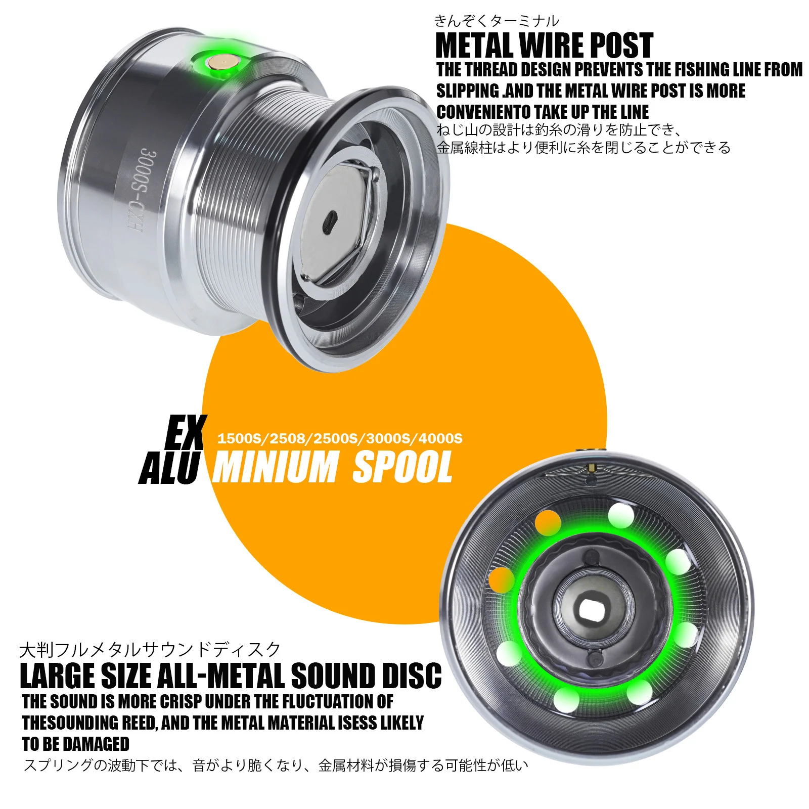 2024 спиннинговая Рыболовная катушка полностью металлический корпус тяговое