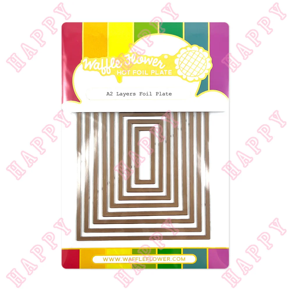 

2022 Лето A2 слоя прямоугольная Горячая фольга пластина Сделай Сам Скрапбукинг Фотоальбом Дневник Рукоделие украшение тиснение формы