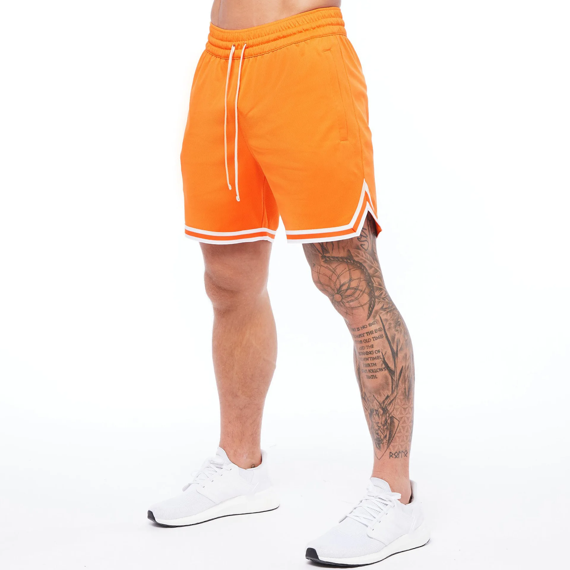 

Summer Trend Hot Selling Muscle Men's High Street Mesh Quick-Drying Five-Point Shorts Ioose Casual SportsBasketball Breathable S