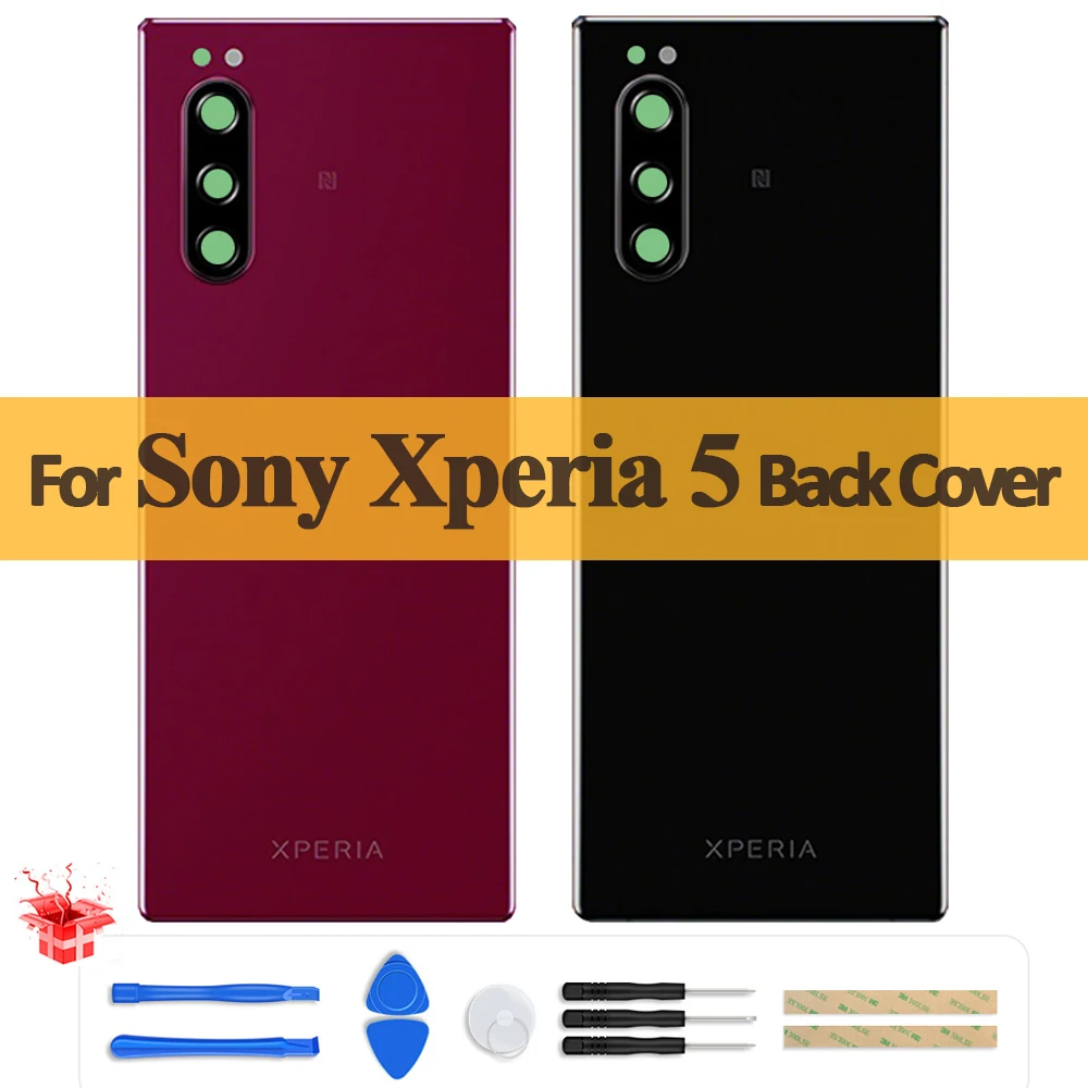 Оригинальное стекло для Sony Xperia 5 J8210 J8270 J9210 задняя крышка батарейного отсека