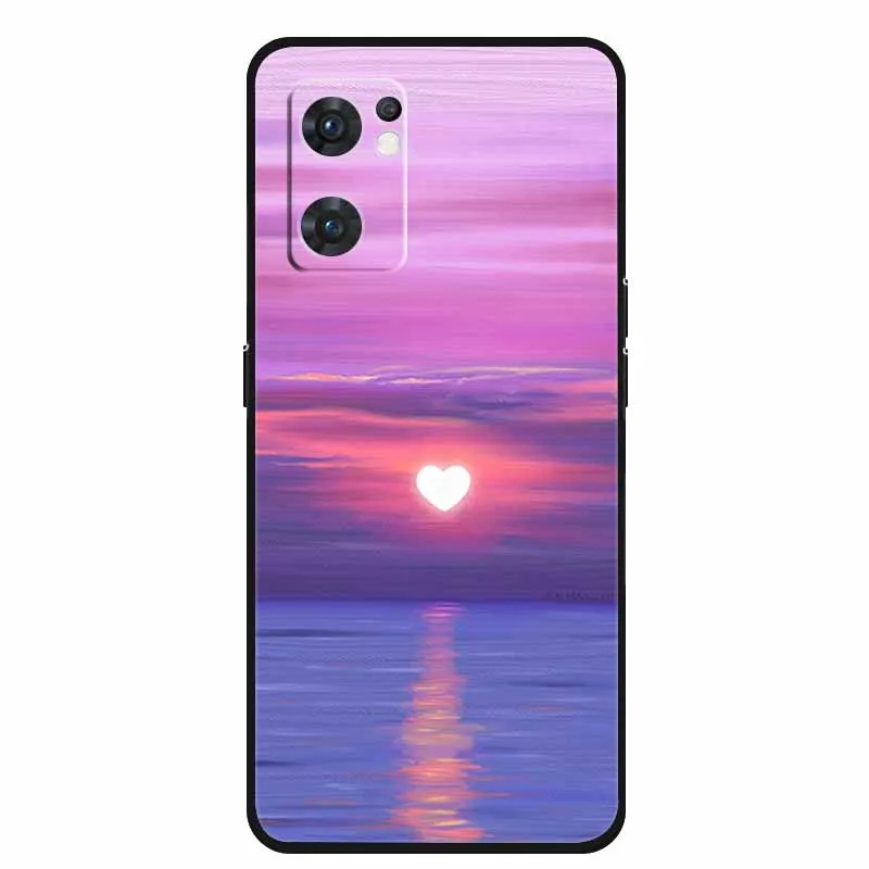 Для Oppo Reno7 5G чехол Роскошная Мягкая силиконовая задняя крышка для телефона Reno 7