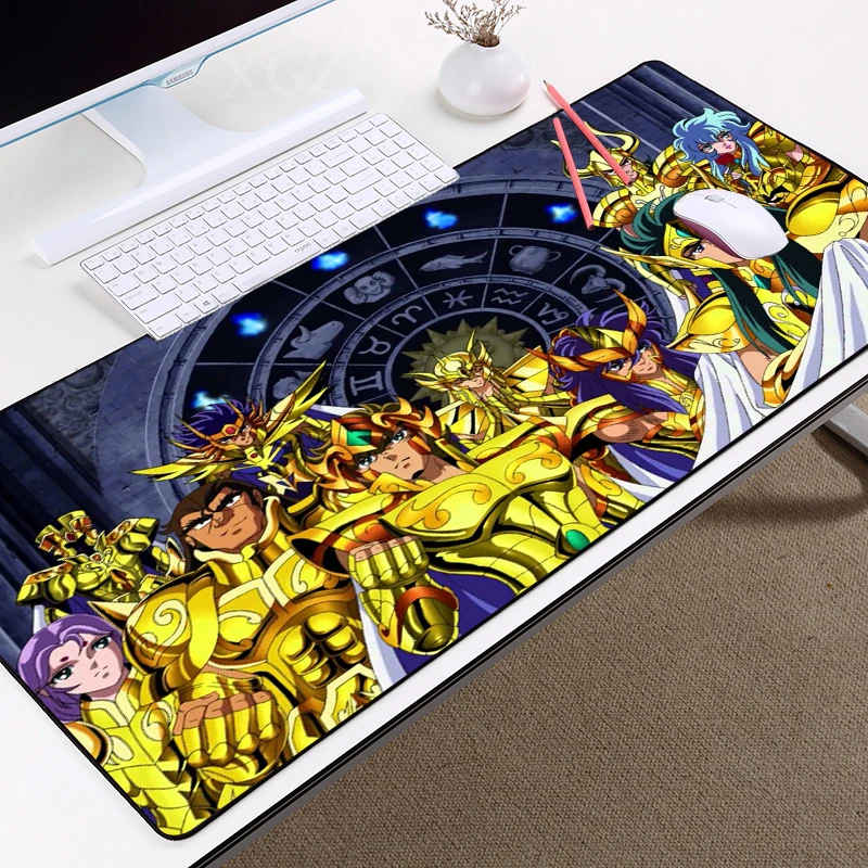 

Mousepad Anime Saint Seiya Computer Accessories Mouse for Computer Desk Accessory Keyboard Mat Gamer Rug Laptop Table Mat
