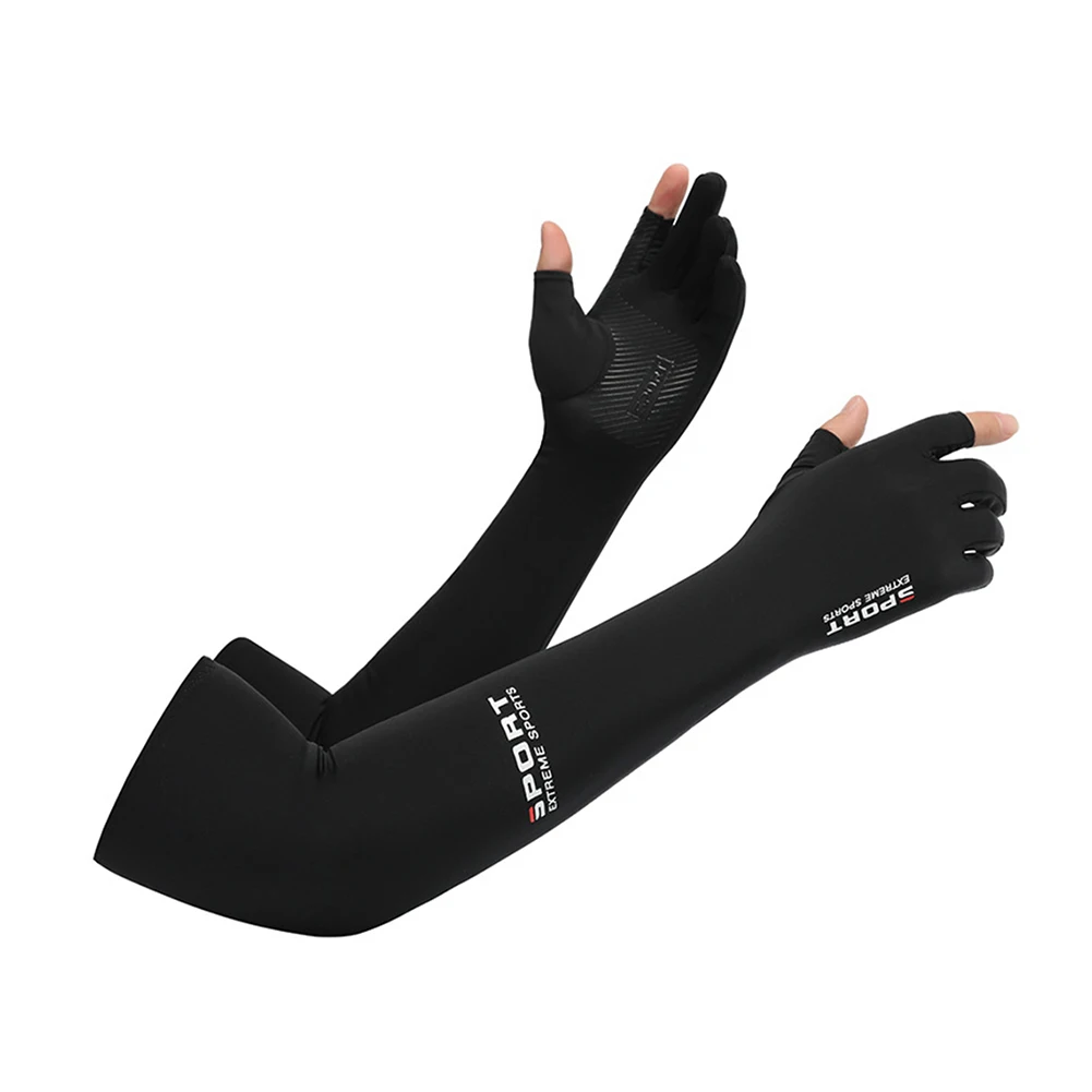 

Outdoor Unisex Sun UV Protection Ice Fabric Arm Sleeves Sport Sunshade Arm Cover