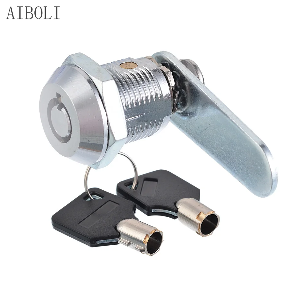 

Zinc alloy Cylinder Locks Door Cabinet Mailbox Padlock Drawer Cupboard Box Lock With 2 Keys For Furniture Hardware