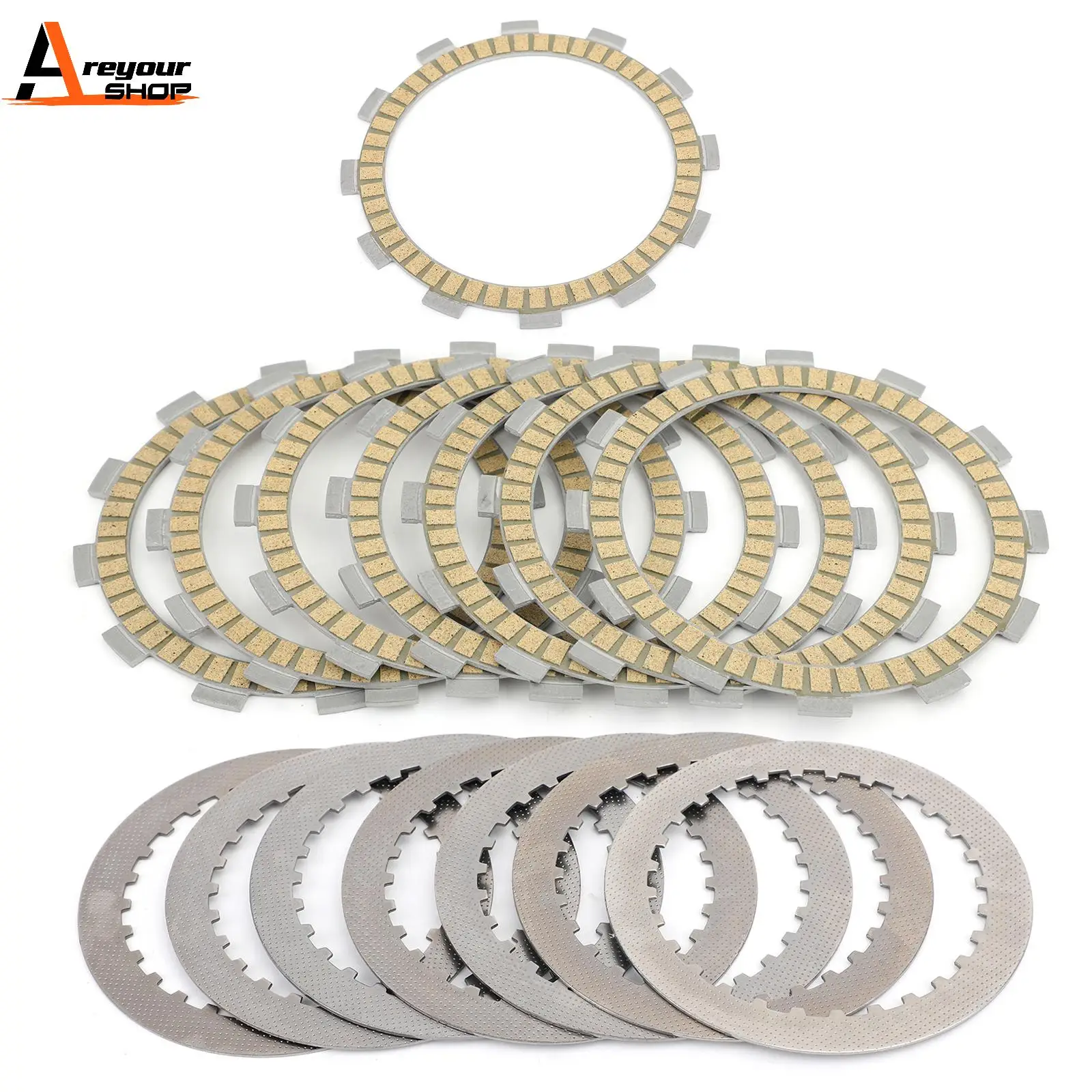 Areyourshop Замена для Suzuki GR 650 D/XD Комплект сцепления из стали и фрикционных пластин