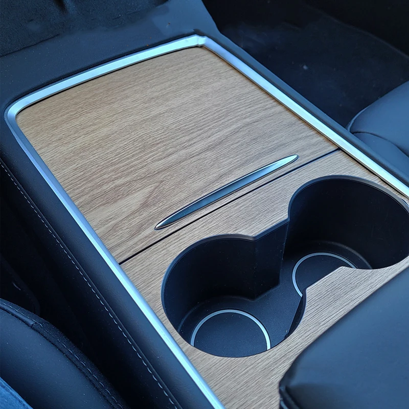 

for Tesla Model Y 3 Center Console Cover Sticker Suede Central Control Protector Wrap PVC Panel Film Decal Car Accessories