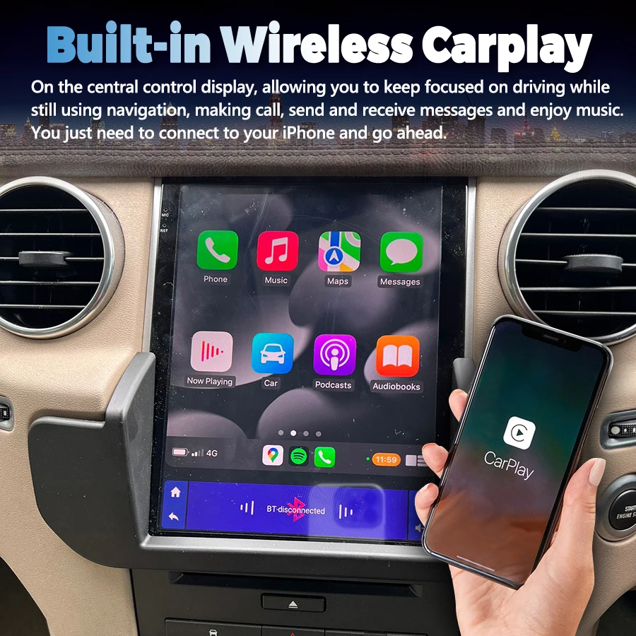 Автомобильный мультимедийный плеер для Land Rover Discovery 4 LR4 2009-2016 Android Тесла экран