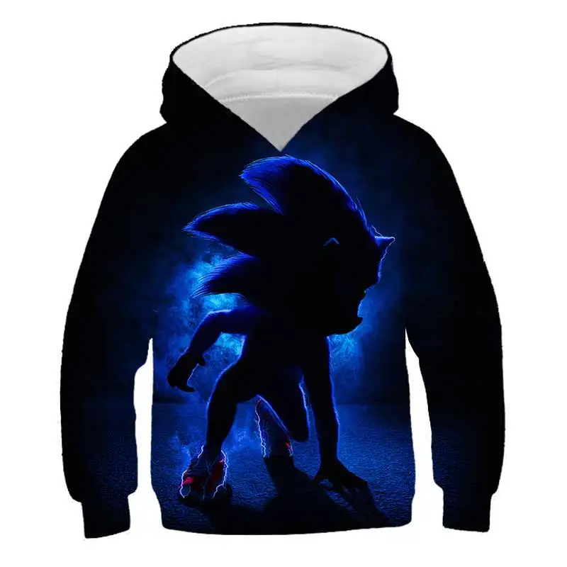 New Kids Baby Autumn Super Sonic Series hoodie Cartoon Tops Children's Casual Clothing Sonic hoodies For Girls Boys Clothes