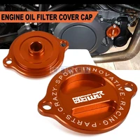 engine oil filter cover cap motorcycle accessories aluminum alloy cnc for 690 enduro r 2010 2015 2016 2017 690 enduror logo