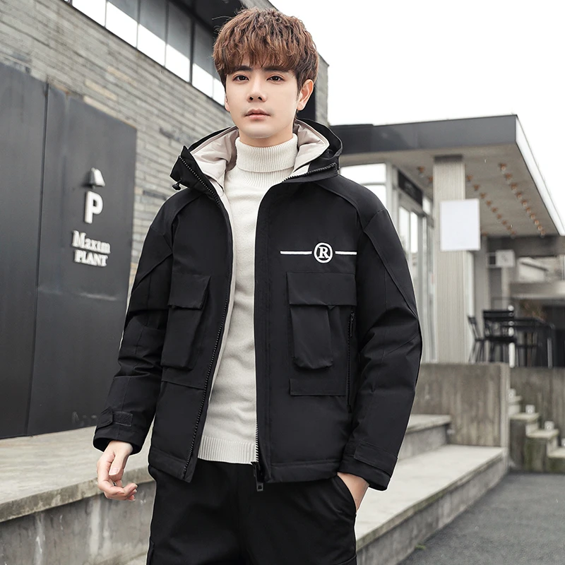 Meilly Gecko 2022 Autumn And Winter New Men's Down Plus Size 4xl Short Fashion And Leisure Keep Warm Handsome White Duck Jacket