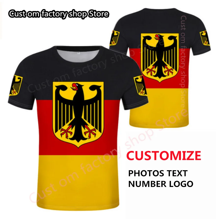 GERMANY t shirt free custom diy name number deu t-shirt nation flag de country german bundesrepublik college print photo clothes