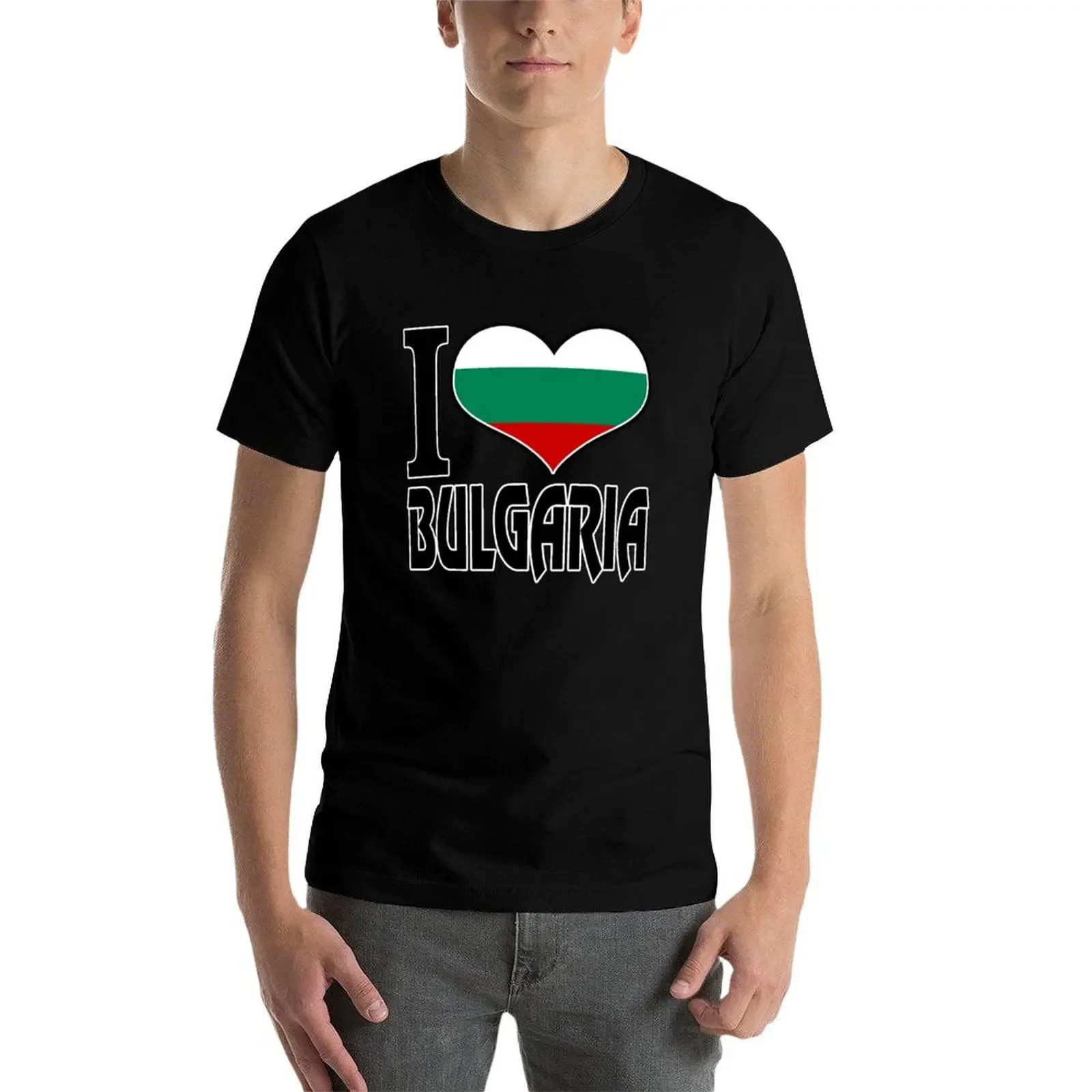 Футболка I LOVE BULGARIA синяя арховая футболка винтажная мужская по индивидуальному