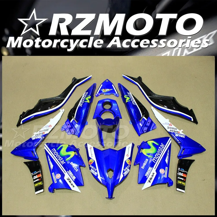 

Новый комплект обтекателей из АБС-пластика для цельного мотоцикла, подходит для YAMAHA Tmax 530 2012 2013 2014 12 13 14, комплект кузова Movistar