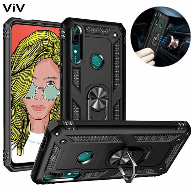 

Armor Magnet Car Ring Case For Huawei Mate 20 30 P20 P30 P40 Pro Lite P Smart Z Y5 Y6 Y7 Pro Y9 Prime 2019 Honor 8S Case Cover