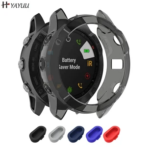 YAYUU Case Cover for Garmin Fenix 6 6S 6X Sapphire Case Protector TPU Protective Case Frame for 6 Pr in India