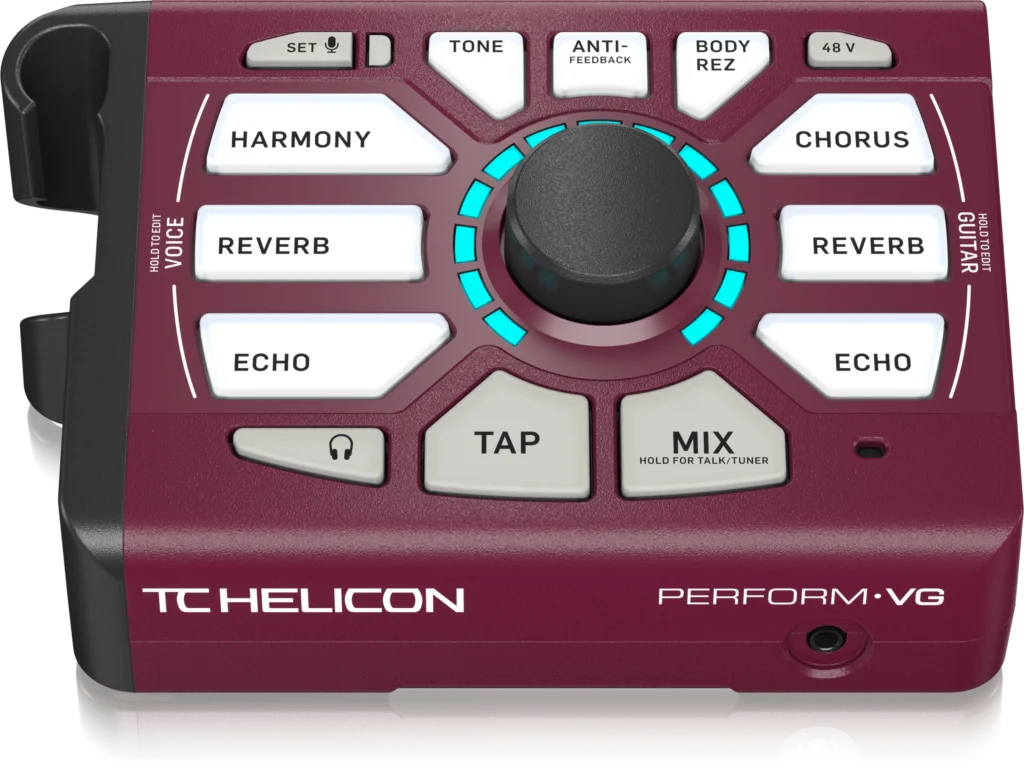 Фото Процессор эффектов для вокала и акустической гитары Tc Helicon Perform-VG с креплением на микрофонную стойку для студийного качества реверберации №4