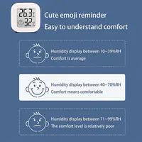 Компактный термометр-гигрометр на липучке. Питается от батарейки CR2032.#4