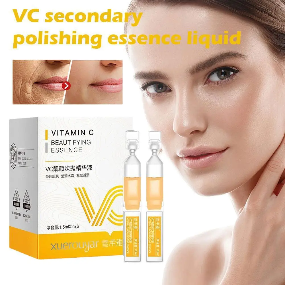 

Vc Secondary Polishing Essence Created Prototype Vitamin Fades Fine Lines Firming Skin Anti-wrinkle Refreshing Moisturizing