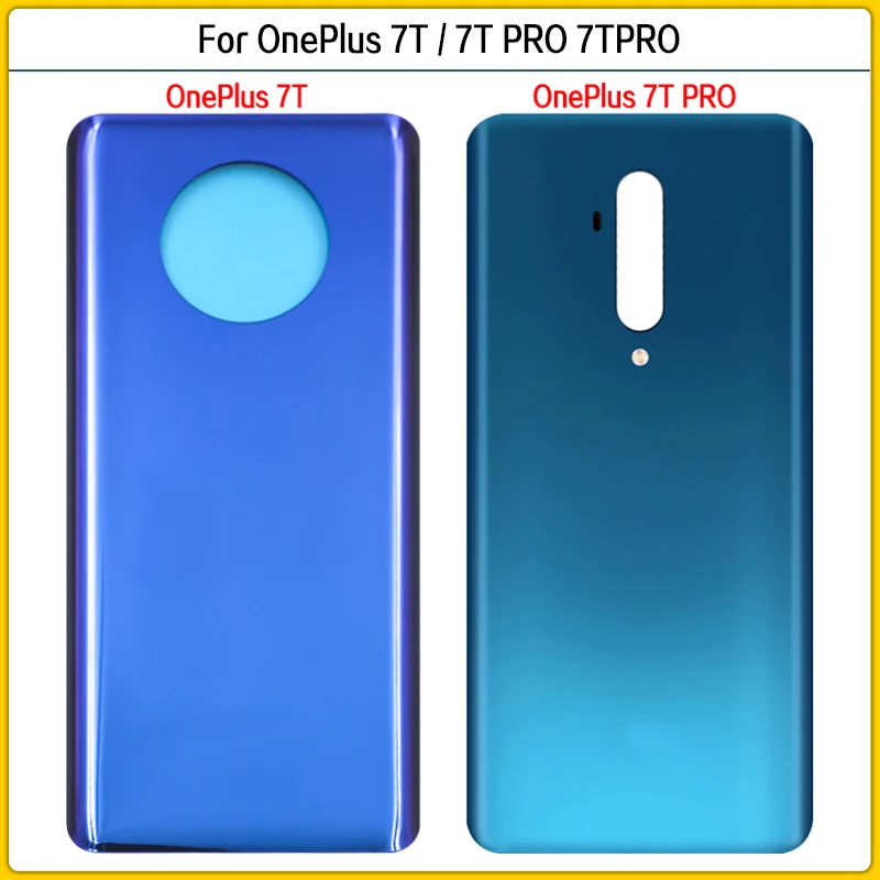

New For OnePlus 7T Pro Battery Back Cover Rear Door For OnePlus 7TPro Battery 3D Glass Panel Housing Case Adhesive Replace
