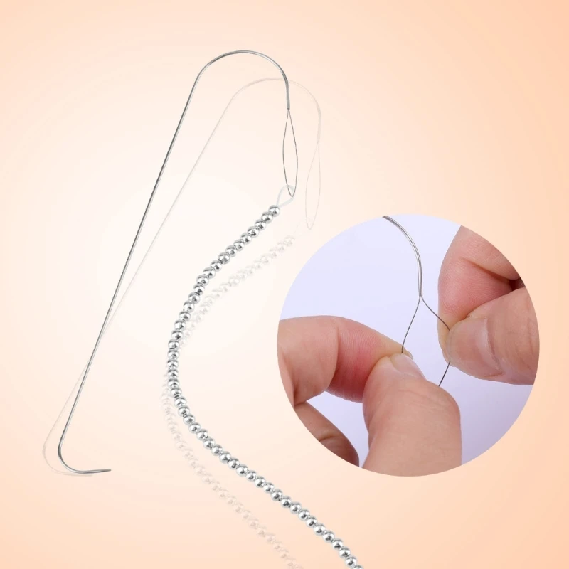 4 шт. игла-спиннер для бисера изогнутая игла из нержавеющей стали изготовления