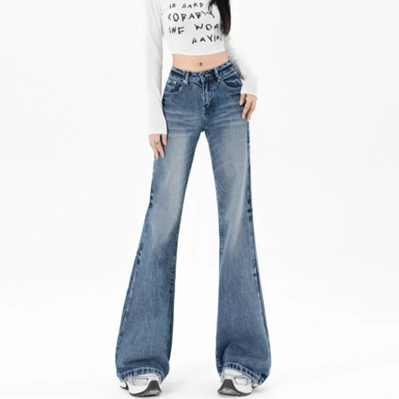 FINEWORDS винтажные потертые повседневные джинсы с высокой талией женские корейские