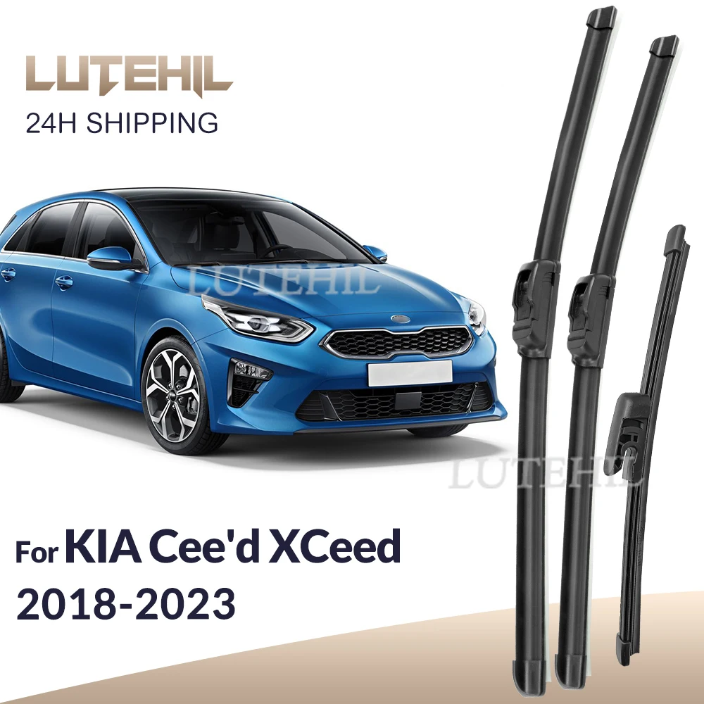 

Щетки стеклоочистителя передние и задние для KIA Ceed XCeed CD 2018-2023 2019, 26 дюймов + 16 дюймов + 12 дюймов