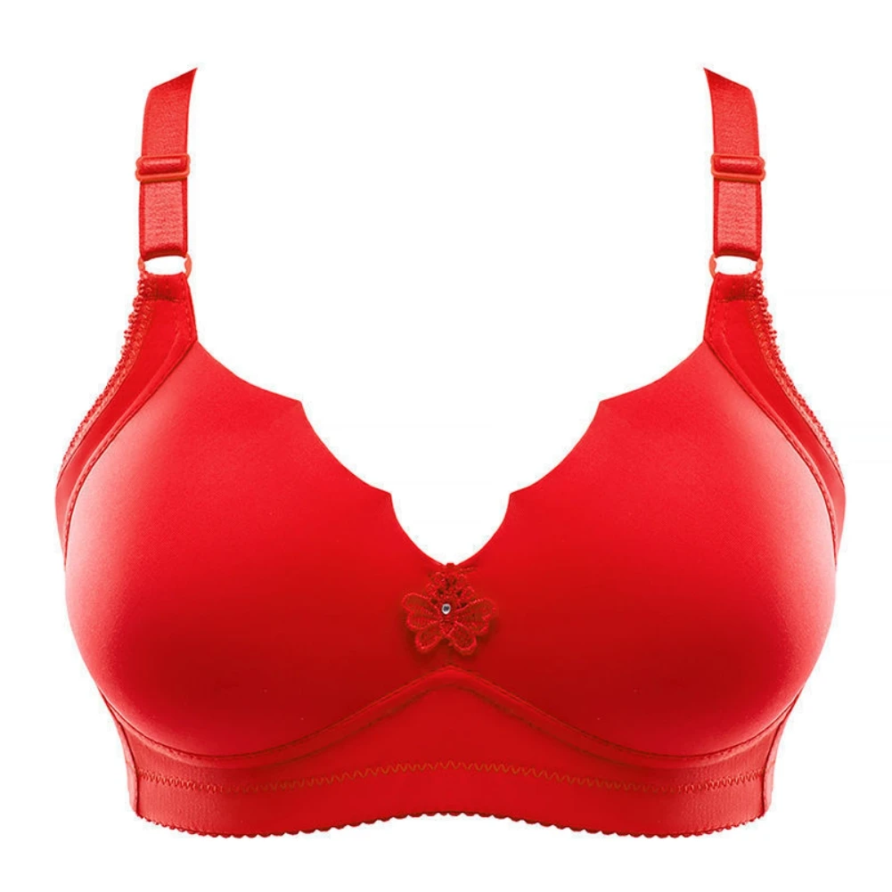 

Soft Thin Underwear Large Size Breathable Underwear Push Up Women's Bras No Steel Rings for Camping Traveling Home