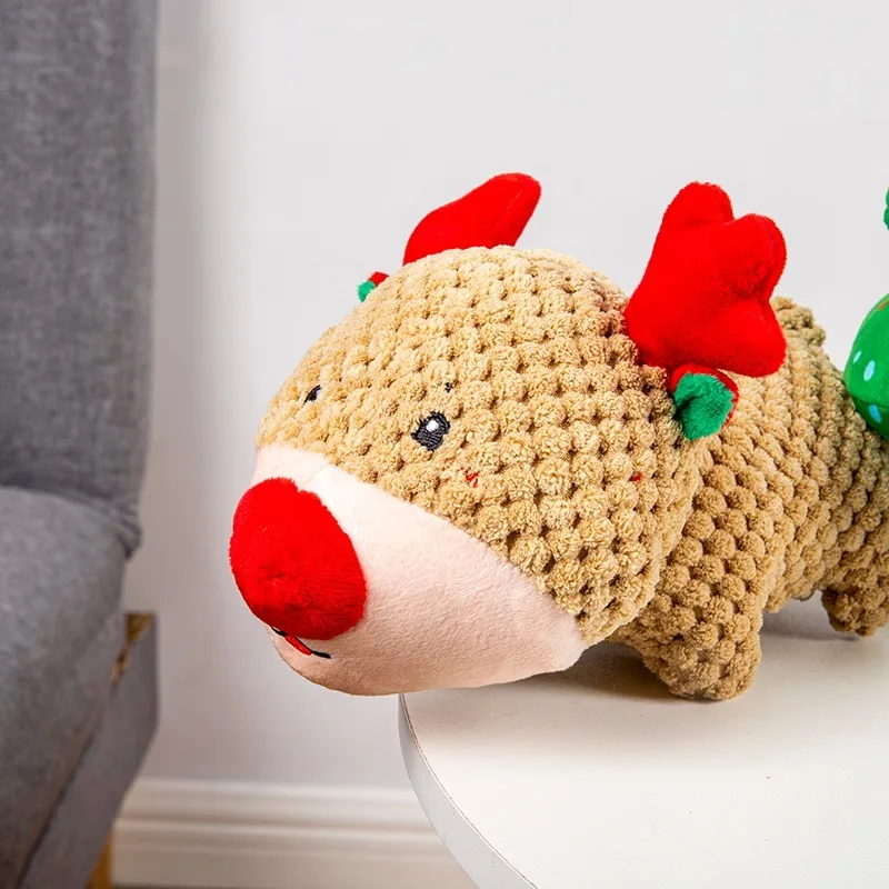 

Новая игрушка для кобелей собак, Рождественская плюшевая игрушка Лось