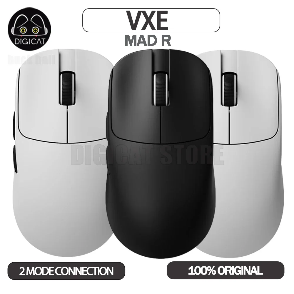 VXE Mad R Major Mouse 2 режима Беспроводная мышь Киберспортивная игровая Paw3395 Легкие мыши