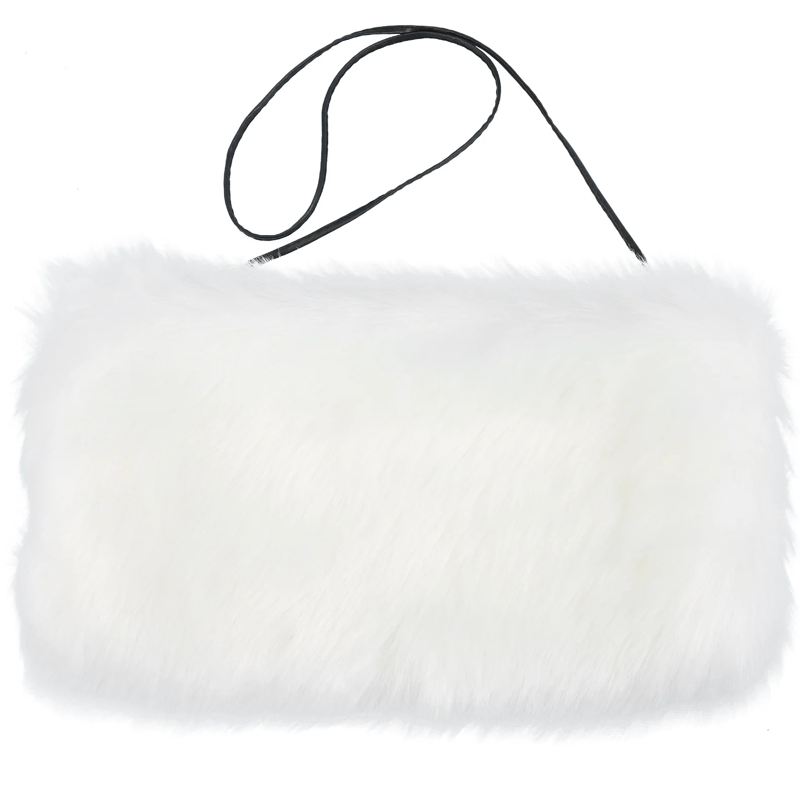 

Outdoor Plush Hand Warmer Pillow Miss Ladies Gloves Hanging Pouch Rabbit Fur Muff