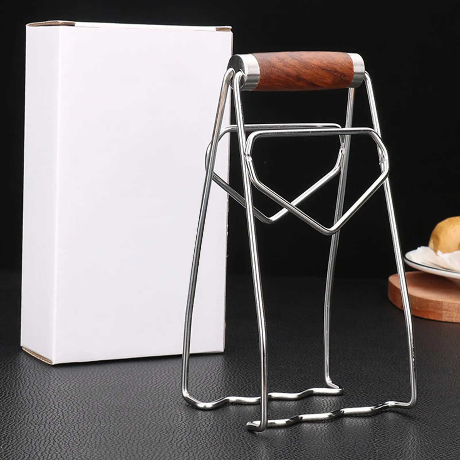 

Stainless Steel Plate Holder Tong Cooling Racks Steamer Rack for Kitchen