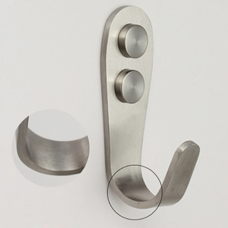 

Kitchen Cabinet Clothes Wall Hangers Organizer Holds House Storage Tools Stainless Steel Door Hook Hot Sale Stainless steel hook