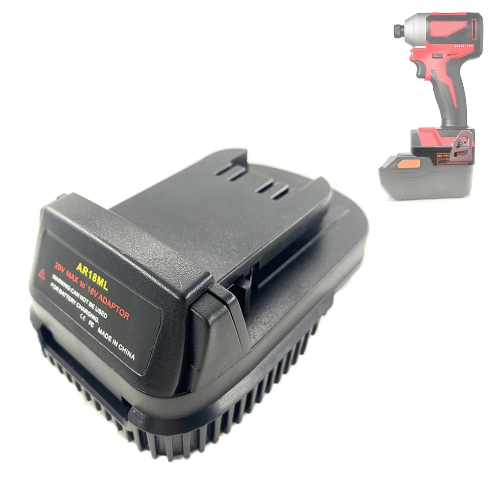 Adapter for Ridgid / AEG 18V 20V Lithium Battery Convert To for Milwaukee 18V Li-ion Battery Power Tool Electric Drill Use